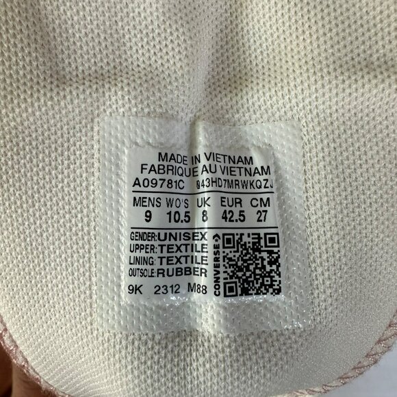 ✨Converse Run Star Hike Hi Dusty 10.5 Women's Shoes Pink Embroidered Bow A09781C - Picture 9 of 12